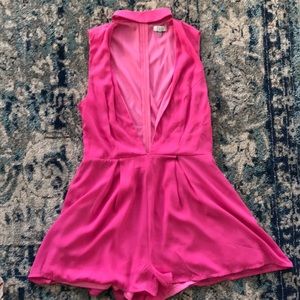 Hot pink romper